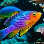 팔라우 여행 중 마주할 수 있는 야생동물 - A vibrant underwater scene of Palau&rsquo;s coral reef ecosystem, featuring colorful coral formations in s...